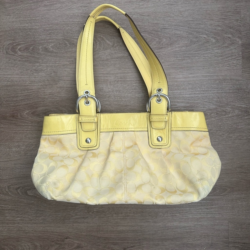 Coach Yellow Shoulder Bag